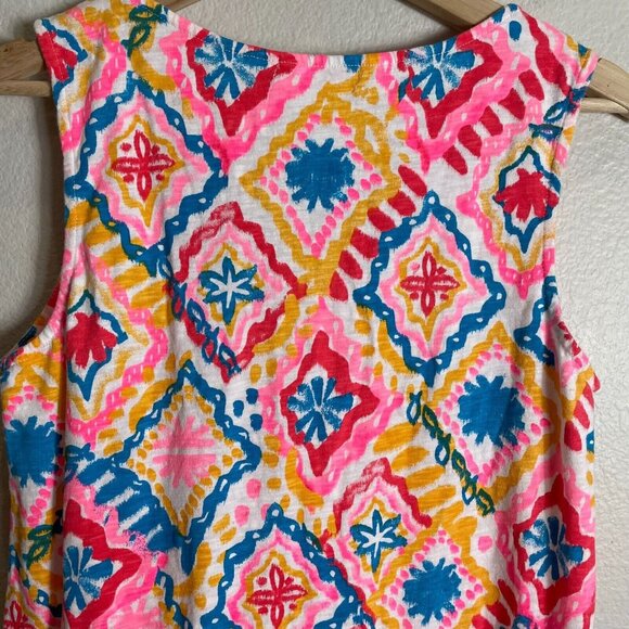 Fresh Produce Womens Small Tank Dress Peplum Sleeveless Colorful - Picture 8 of 9